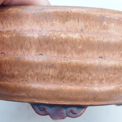 Ceramiczna miska bonsai 11 x 9 x 5 cm, kolor brązowy - 2