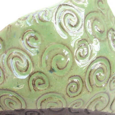 Ceramiczna powłoka 7 x 7 x 5 cm, kolor zielony - 2