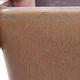 Ceramiczna miska bonsai 10 x 10 x 6,5 cm, kolor brązowy - 2/3