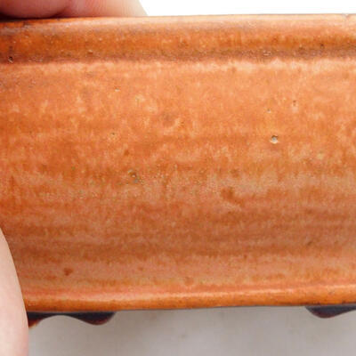 Ceramiczna miska bonsai 12 x 15 x 6 cm, kolor brązowy - 2
