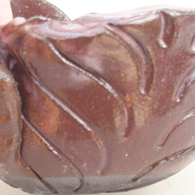 Ceramiczna skorupa 7 x 7 x 6 cm, kolor brązowy - 2