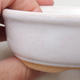 Ceramiczna miska bonsai H 04 - 10 x 7,5 x 3,5 cm, biały - 2/3