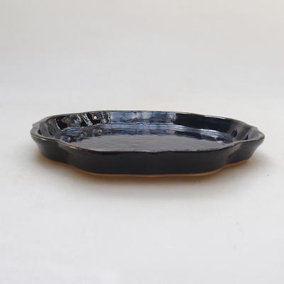Taca na wodę Bonsai H 06 - 13,5 x 13,5 x 1,5 cm, czarny połysk - 2