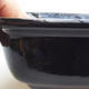 Ceramiczna miska bonsai H 08 - 24,5 x 18 x 7 cm, czarny połysk - 2/3