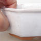 Ceramiczna miska bonsai H 13 - 11,5 x 11,5 x 4,5 cm, biały - 2/3