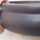 Ceramiczna miska bonsai H 21-23 x 23 x 7 cm, czarny mat - 2/3