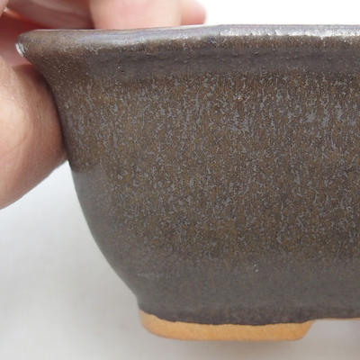 Ceramiczna miska bonsai H 38-12 x 10 x 5,5 cm, brązowy - 2