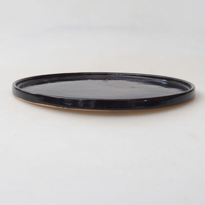 Spodek Bonsai H 21-21,5 x 21,5 x 1,5 cm, czarny połysk - 2