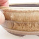 Ceramiczna miska bonsai - 16 x 16 x 5,5 cm, kolor beżowy - 2/3