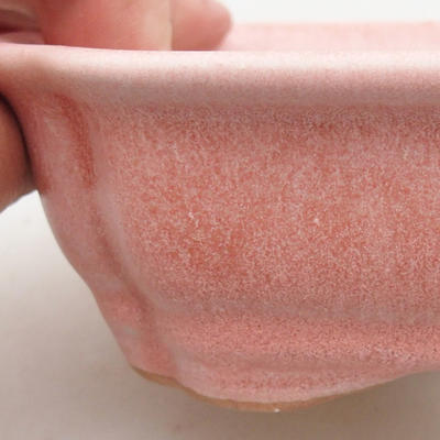 Ceramiczna miska bonsai 15 x 12 x 4 cm, kolor różowy - 2