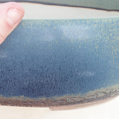 Miska Bonsai 34 x 27 x 10,5 cm, kolor niebiesko-zielony - 2