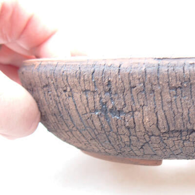 Ceramiczna miska bonsai 16,5 x 16,5 x 4,5 cm, kolor spękany - 2