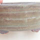 Ceramiczna miska bonsai 10,5 x 9 x 4,5 cm, kolor brązowo-zielony - 2/3