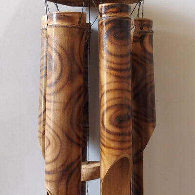 Wyżarzony bambusowy dzwonek 128 cm - 2