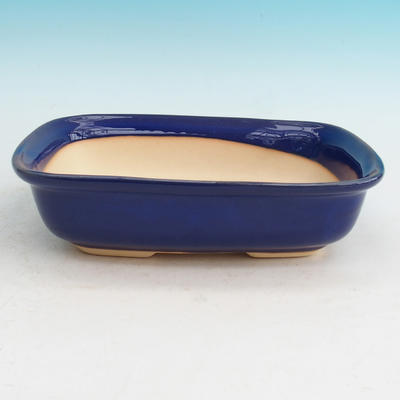 Ceramiczna miska bonsai H 08 - 24,5 x 18 x 7 cm, niebieski - 24,5 x 18 x 7 cm - 2