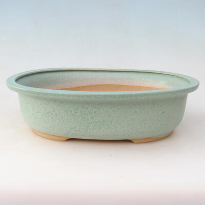 Misa ceramiczna + spodek H54 - miska 35 x 28 x 9,5 cm spodek 36 x 29 x 2 cm, Zielony - 2