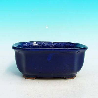 Ceramiczna miska bonsai H 31 - 14,5 x 12,5 x 6 cm, niebieski - 14,5 x 12,5 x 6 cm - 2