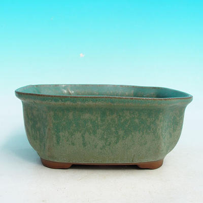 Ceramiczna miska bonsai H 31 - 14,5 x 12,5 x 6 cm, zielony - 14,5 x 12,5 x 6 cm - 2