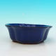 Ceramiczna miska bonsai H 06 - 14,5 x 14,5 x 4,5 cm, niebieski - 14,5 x 14,5 x 4,5 cm - 2/3