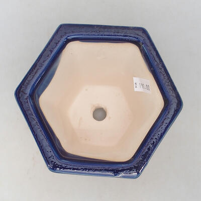 Ceramiczna miska bonsai 13 x 12 x 11,5 cm, kolor niebieski - 3