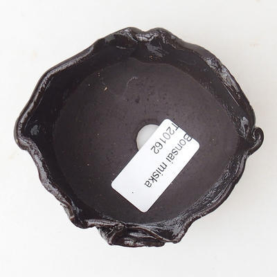 Ceramiczna skorupa 8 x 8 x 5 cm, kolor brązowy - 3