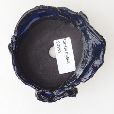 Ceramiczna skorupa 7,5 x 7,5 x 6 cm, kolor niebieski - 3