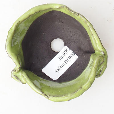 Ceramiczna skorupa 7 x 7 x 4,5 cm, kolor zielony - 3