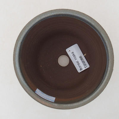 Ceramiczna miska bonsai 10 x 10 x 11 cm, kolor szary - 3