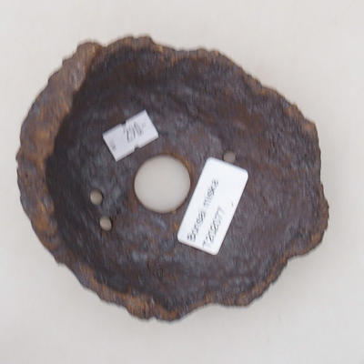 Ceramiczna skorupa 10 x 9 x 10 cm, kolor szaro-brązowy - 3