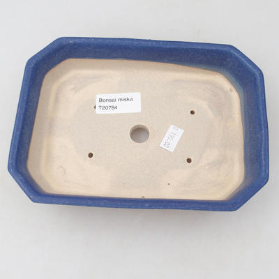 Ceramiczna miska bonsai 18 x 13 x 4 cm, kolor niebieski - 3