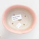 Ceramiczna miska bonsai 11,5 x 10 x 5 cm, kolor różowy - 3/4