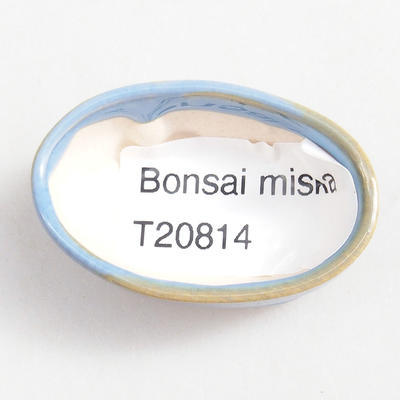 Mini miska bonsai 4 x 2,5 x 1,5 cm, kolor niebieski - 3