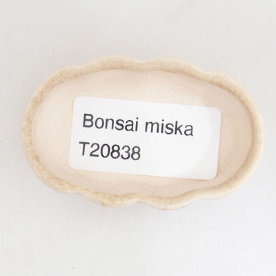 Mini miska bonsai 5,5 x 3,5 x 2 cm, kolor beżowy - 3