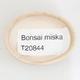 Mini miska bonsai 4,5 x 3,5 x 1 cm, kolor beżowy - 3/3
