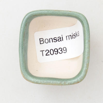Mini miska bonsai 4 x 3,5 x 2 cm, kolor zielony - 3
