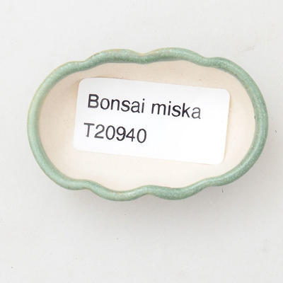 Mini miska bonsai 5,5 x 3,5 x 1,5 cm, kolor zielony - 3