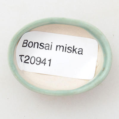 Mini miska bonsai 4 x 3 x 1 cm, kolor zielony - 3