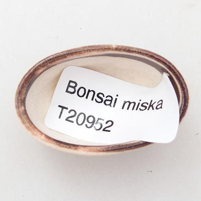 Mini miska bonsai 4 x 2,5 x 1,5 cm, kolor czerwony - 3