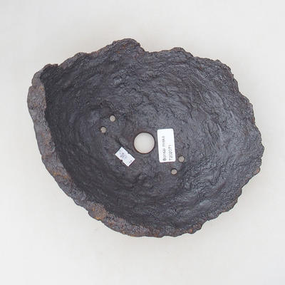 Ceramiczna skorupa 21 x 19 x 18 cm, szaro-brązowa - 3
