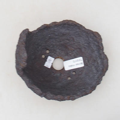 Ceramiczna skorupa 13,5 x 13 x 16 cm, kolor szaro-brązowy - 3