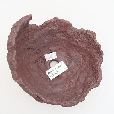 Ceramiczna muszla 15 x 14 x 13 cm, kolor brązowy - 3