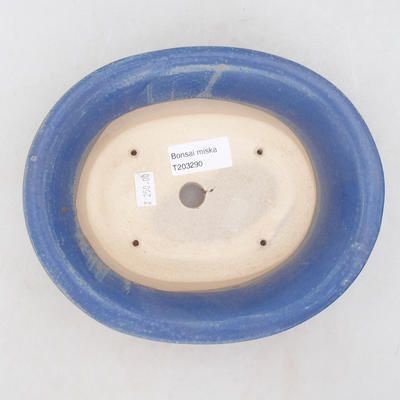 Ceramiczna miska bonsai 19 x 16 x 6,5 cm, kolor niebieski - 3