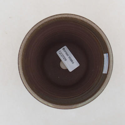 Ceramiczna miska bonsai 10 x 10 x 13 cm, kolor brązowy - 3