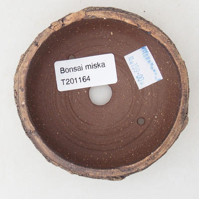 Ceramiczna miska bonsai 9 x 9 x 4 cm, kolor popękany - 3