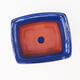 Miska Bonsai H11 - 11 x 9,5 x 4,5 cm, 11 x 9,5 x 1 cm, niebieski - 11 x 9,5 x 4,5 cm, taca 11 x 9,5 x 1 cm - 3/3