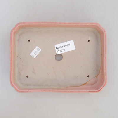 Ceramiczna miska bonsai 17,5 x 13 x 3 cm, kolor różowy - 3