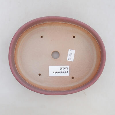 Ceramiczna miska bonsai 16,5 x 13,5 x 3,5 cm, kolor różowy - 3