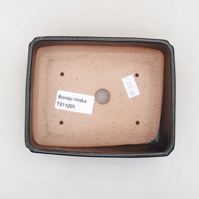 Ceramiczna miska bonsai 14 x 10,5 x 3,5 cm, kolor szary - 3