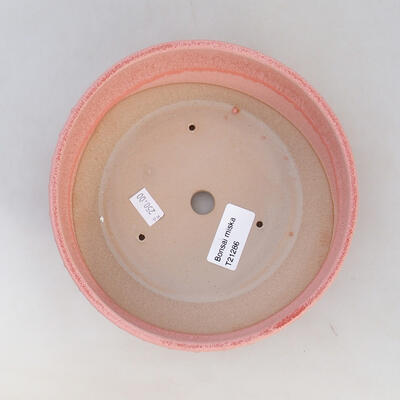 Ceramiczna miska bonsai 17 x 17 x 5,5 cm, kolor różowy - 3