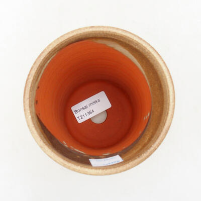 Ceramiczna miska bonsai 10,5 x 10,5 x 13 cm, kolor beżowy - 3